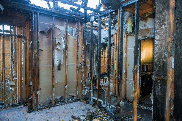 Professional Emergency Fire Cleanup technician working in Laurence Harbor, NJ